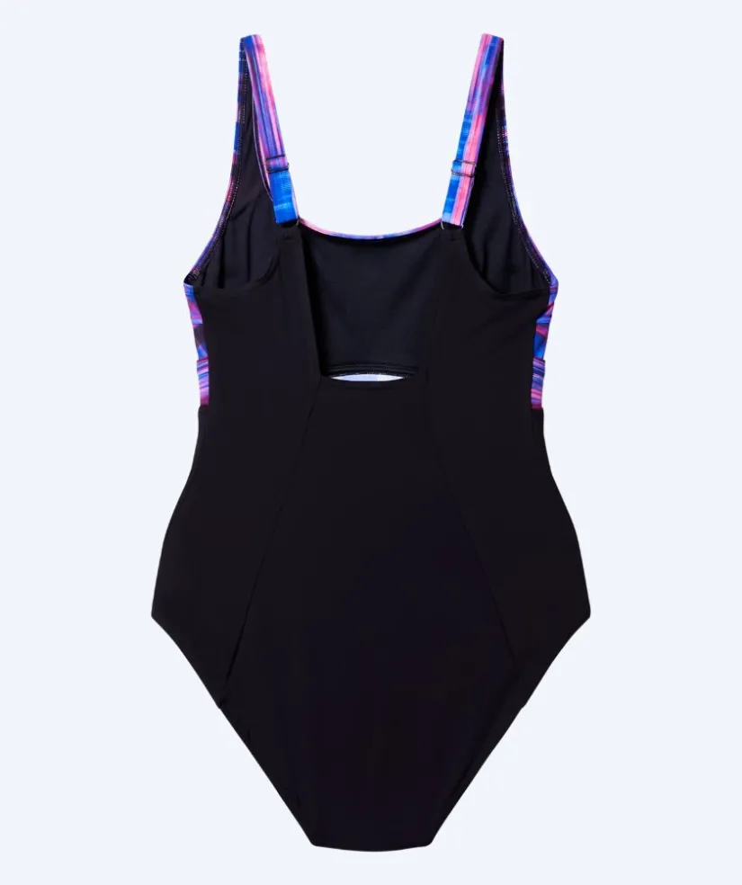 Best Speedo badedragt til damer - Contour Eclipse - Sort/lilla