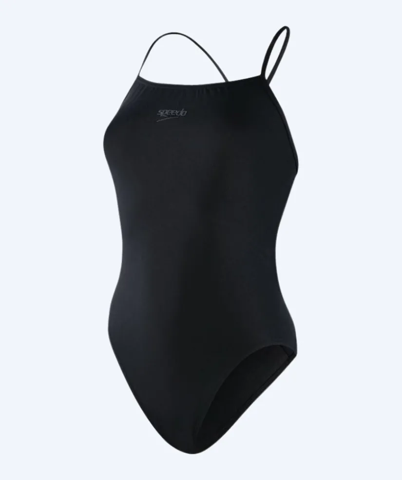 Clearance Speedo badedragt til damer - Eco Endurance Thinstrap - Sort