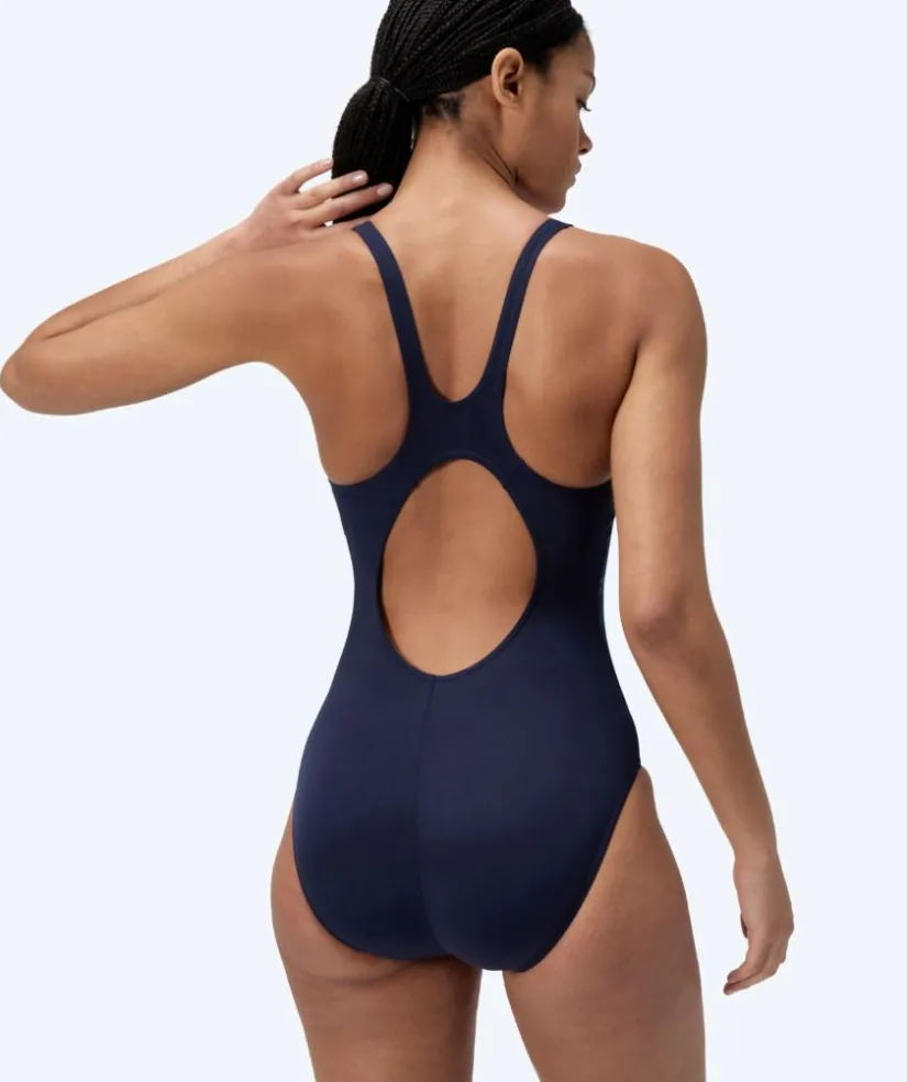 Online Speedo badedragt til damer - Hyperboom Placement Muscleback - Mørkeblå/lyseblå