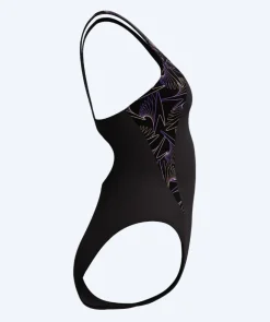 Online Speedo badedragt til damer - Hyperboom Splice Muscleback - Sort/lilla