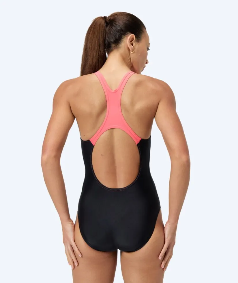 Best Speedo badedragt til damer - Medley Logo - Sort/lyserød