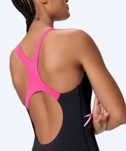 Best Speedo badedragt til damer - Medley Logo Medalist - Sort/pink