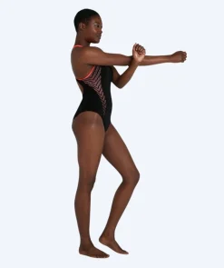 Clearance Speedo badedragt til damer - Placement Laneback - Sort