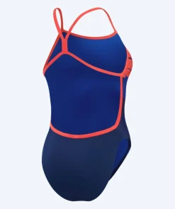 New Speedo badedragt til damer - Placement Digital V-Back - Mørkeblå/rød