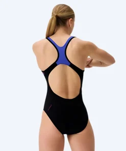 Hot Speedo badedragt til damer - Placement Laneback - Sort/lilla