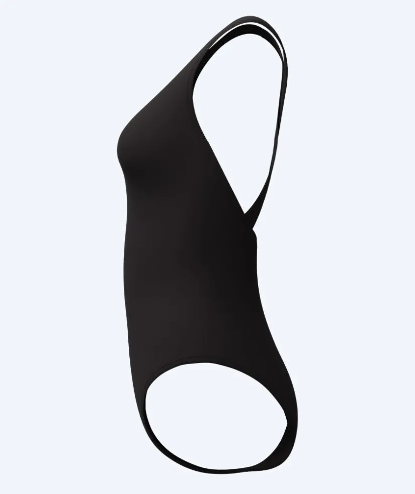 Clearance Speedo badedragt til damer - Solid Scoop Neck - Sort