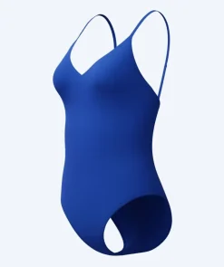 Discount Speedo badedragt til damer - Solid V-Neck - Blå