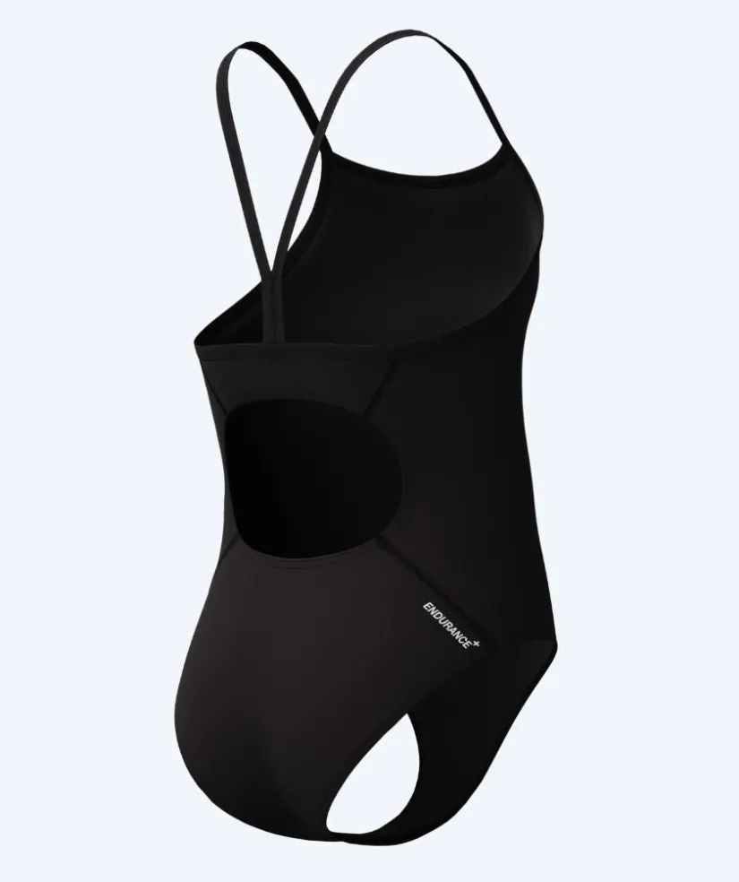 Hot Speedo badedragt til piger - Endurance Logo Thinstrap - Sort