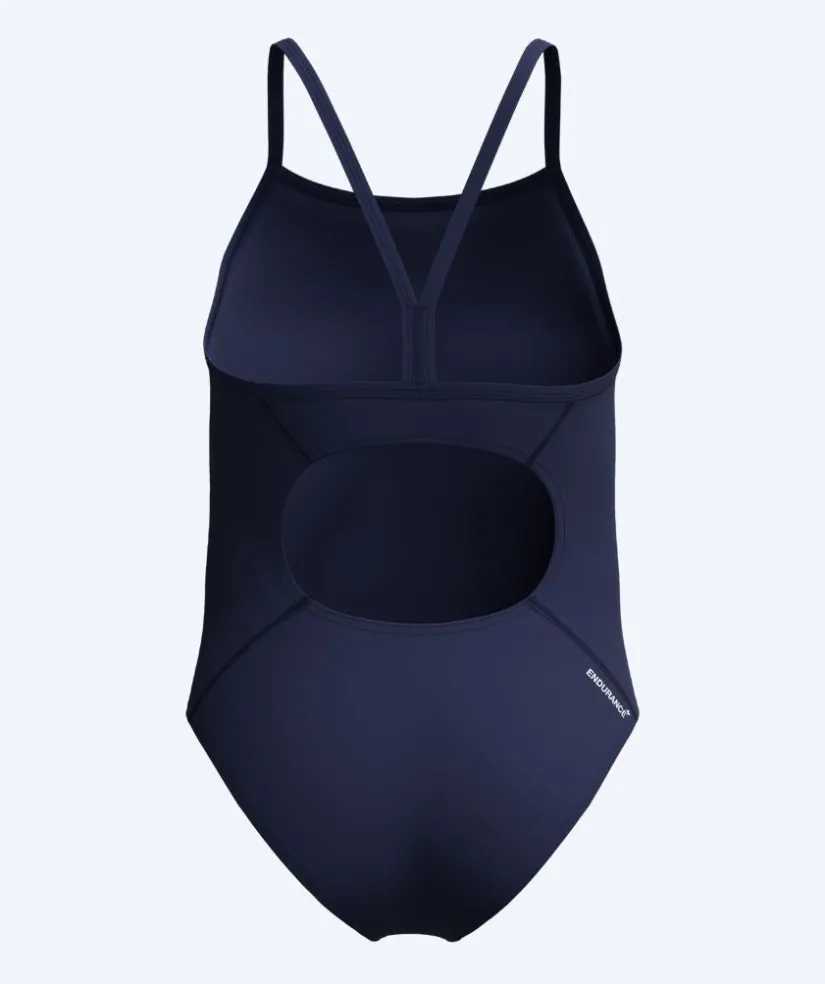 New Speedo badedragt til piger - Endurance Logo Thinstrap - Mørkeblå
