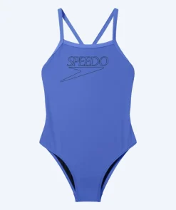 Best Speedo badedragt til piger - Endurance Logo Thinstrap - Lilla