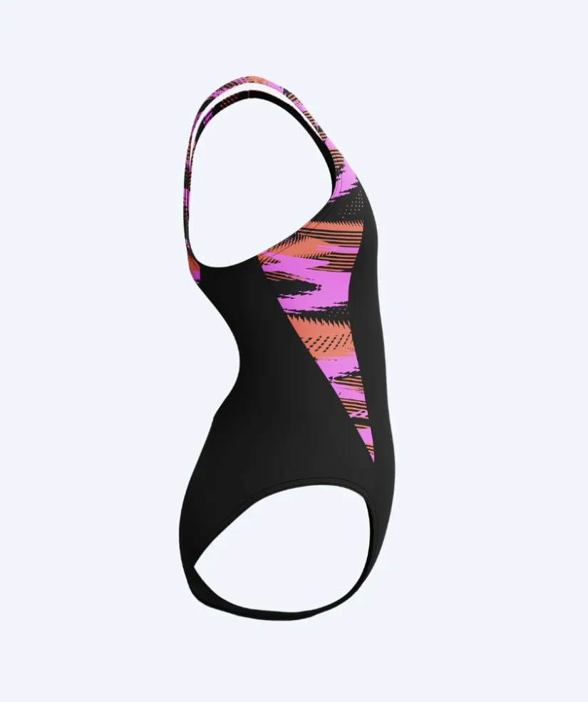 Outlet Speedo badedragt til piger - Hyperboom Splice Muscleback - Sort/pink