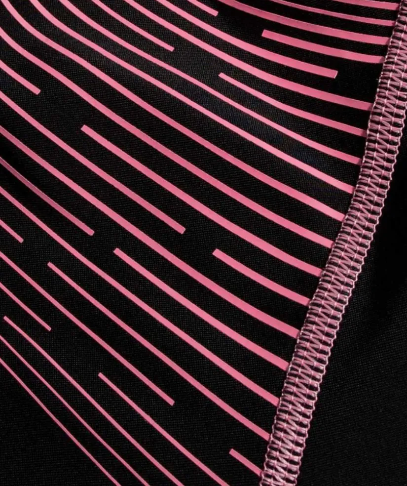 Speedo badedragt til piger - Medley Logo Medalist - Sort/lyserød