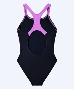 Best Speedo badedragt til piger - Medley Logo Medalist - Sort/lilla