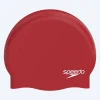 Discount Speedo badehætte - Plain Moulded - Mørkerød