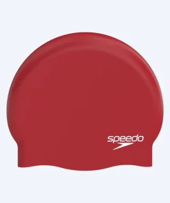 Discount Speedo badehætte - Plain Moulded - Mørkerød