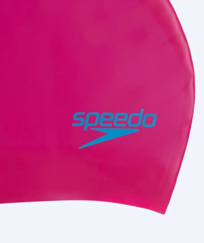 Discount Speedo badehætte til junior (6-16) - Plain - Pink/blå