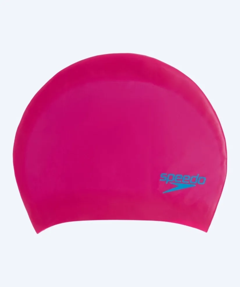 Discount Speedo badehætte til junior (6-16) - Plain - Pink/blå