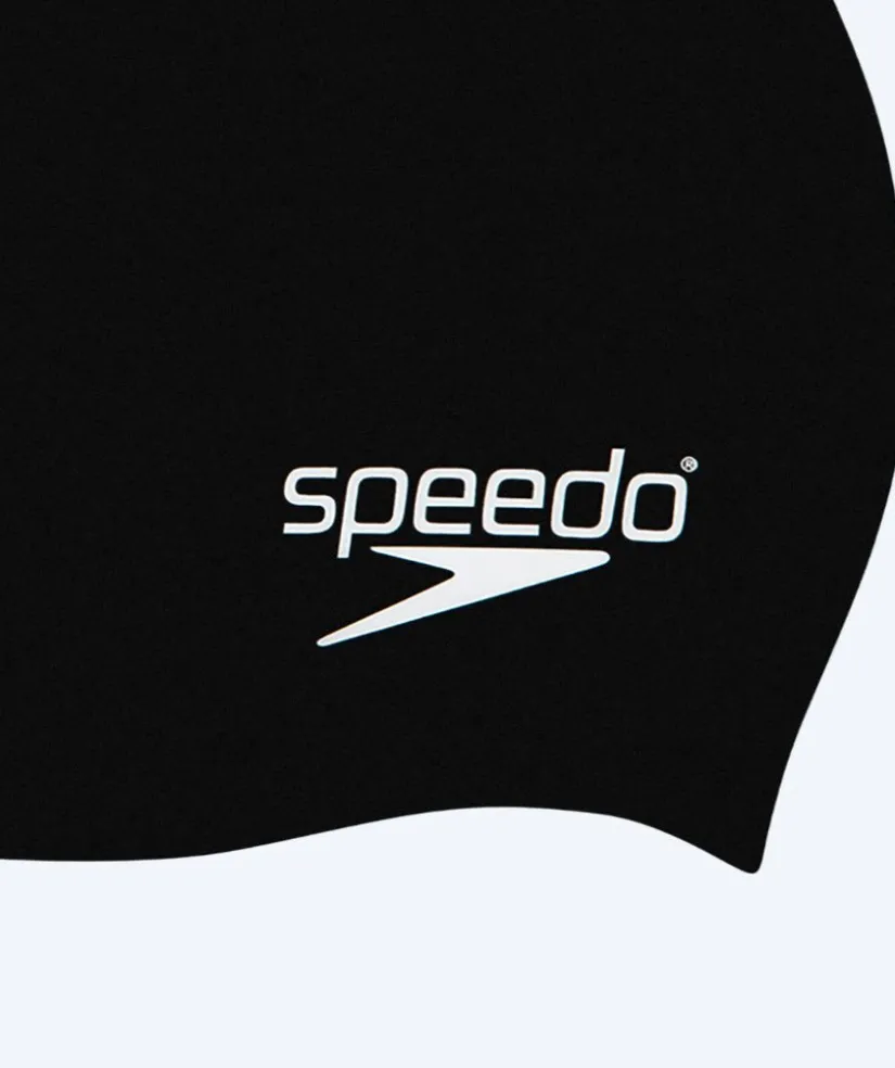 New Speedo badehætte til junior (6-16) - Plain - Sort