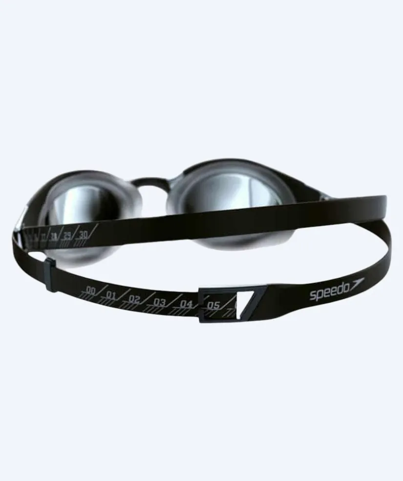 Outlet Speedo Elite svømmebriller - Fastskin Hyper Elite Mirror - Sort/grå