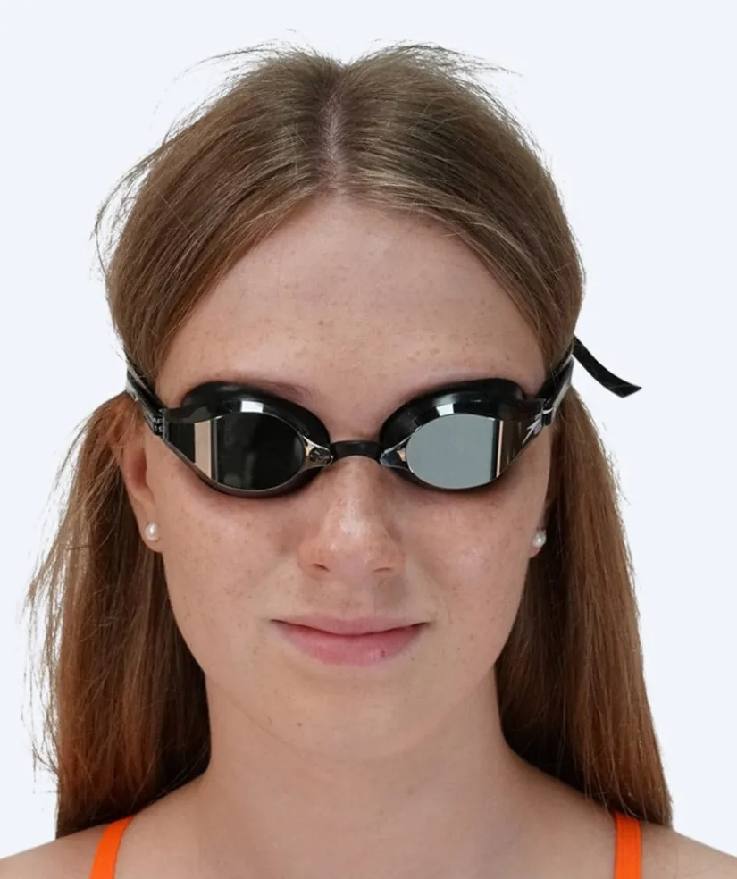 Clearance Speedo Elite svømmebriller - Fastskin Speedsocket 2 Mirror - Sort/sølv