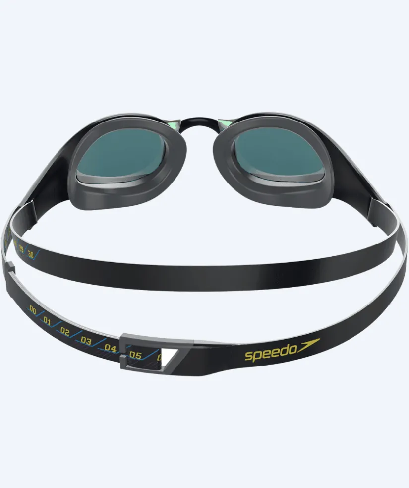 Speedo Elite svømmebriller - Fastskin Pure Focus Mirror - Grå/guld (Mirror linse)