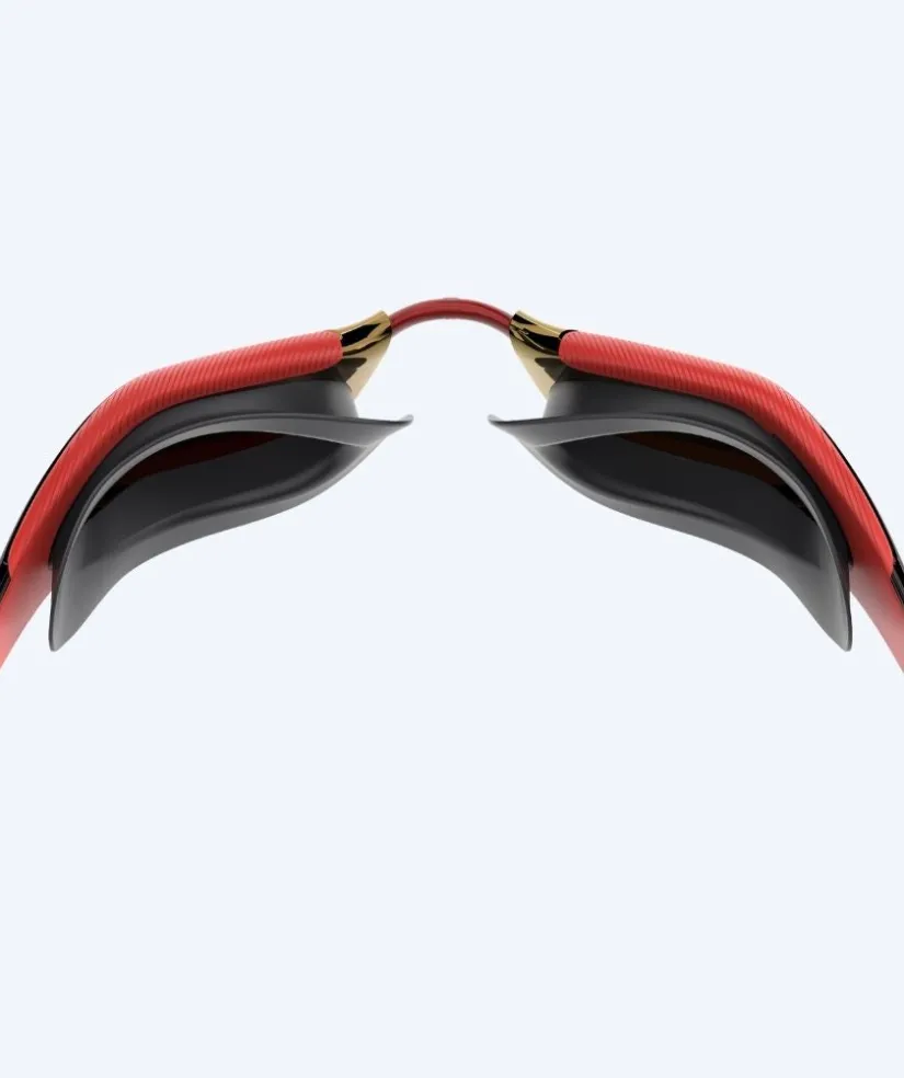 Online Speedo Elite svømmebriller - Fastskin Hyper Elite Mirror - Sort/rød (Guld linse)