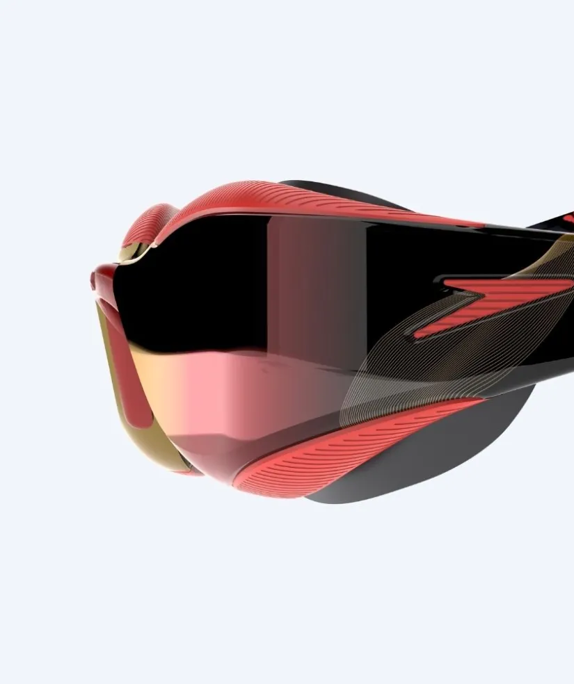Online Speedo Elite svømmebriller - Fastskin Hyper Elite Mirror - Sort/rød (Guld linse)