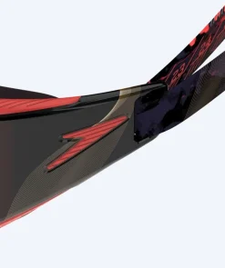 Online Speedo Elite svømmebriller - Fastskin Hyper Elite Mirror - Sort/rød (Guld linse)