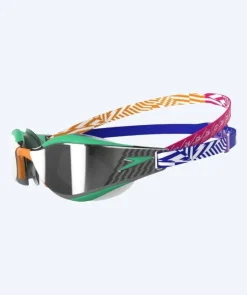 Speedo Elite svømmebriller - Fastskin Hyper Elite Mirror - Grøn/orange