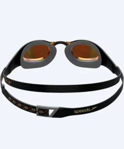 Hot Speedo Elite svømmebriller - Fastskin Pure Focus Mirror - Sort/rød