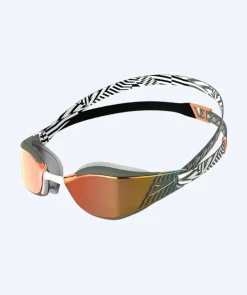 Sale Speedo Elite svømmebriller - Fastskin Hyper Elite Mirror - Sort/grøn (Guld linse)