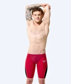 Outlet Speedo konkurrence badebukser til mænd - LZR Pure Intent 2.0 - Mørkerød/sort