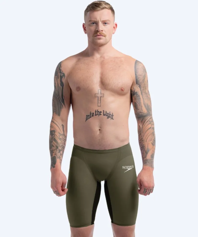 New Speedo konkurrence badebukser til mænd - LZR Pure Valor 2.0 - Grøn/sort