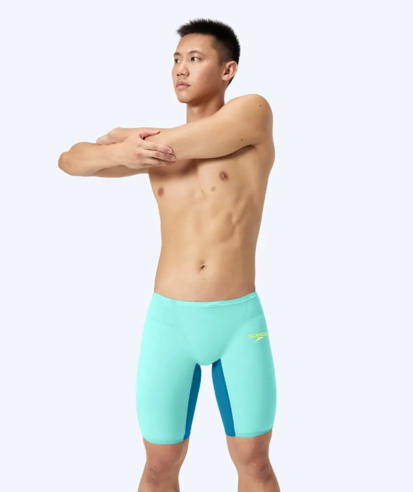 Sale Speedo konkurrence badebukser til mænd - LZR Pure Valor 2.0 - Lyseblå/mørkeblå