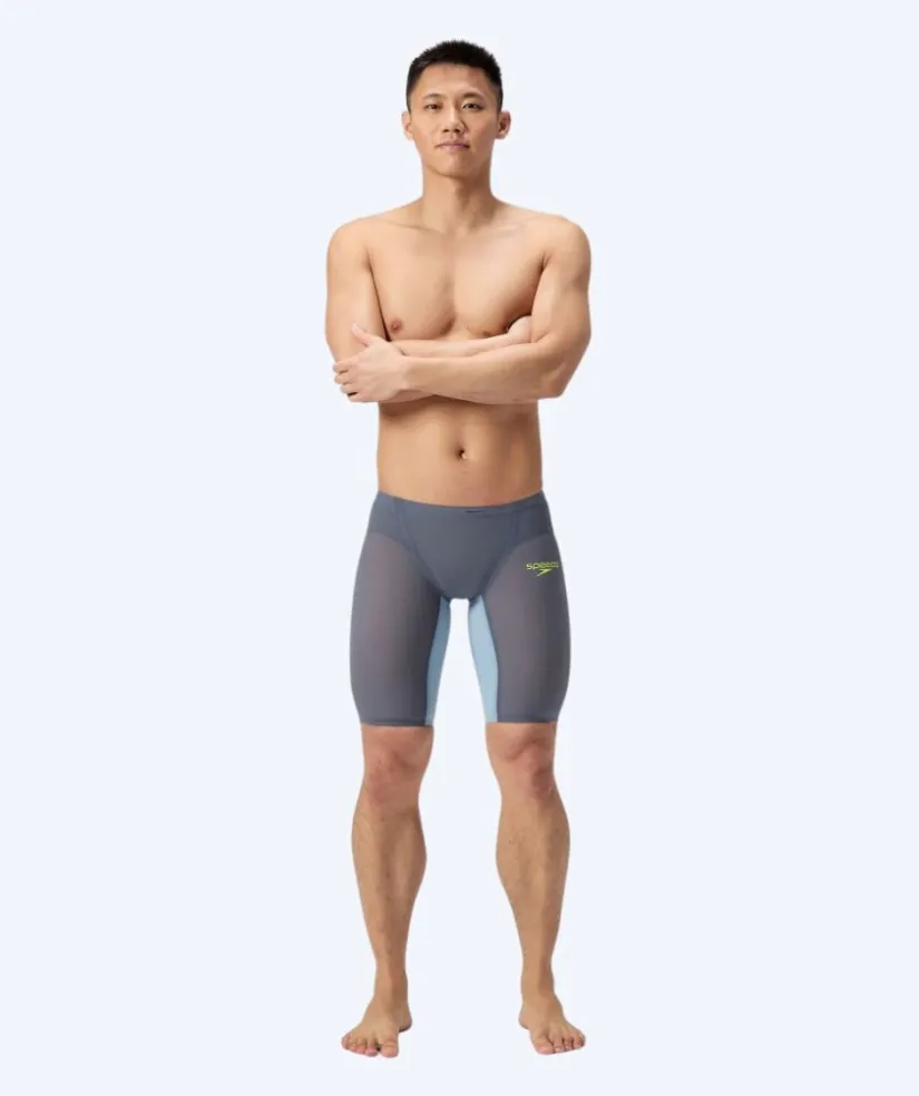 Online Speedo konkurrence badebukser til mænd - LZR Pure Valor 2.0 - Grå/gul