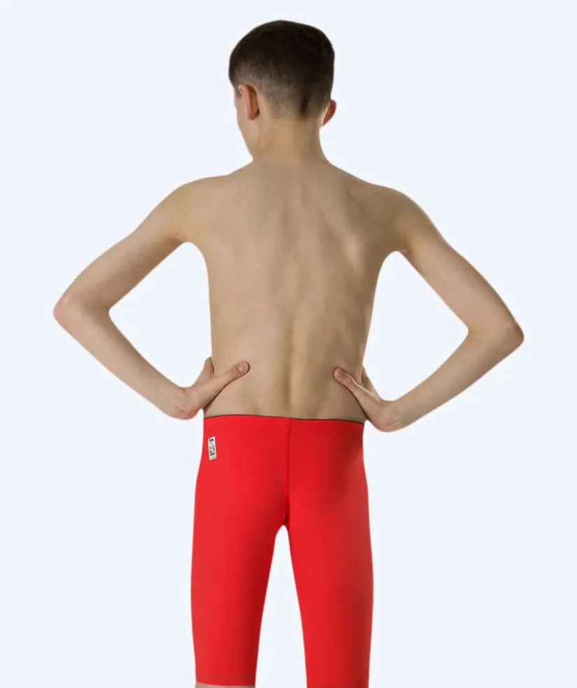 Clearance Speedo konkurrence badebukser til drenge - LZR Element - Rød/sølv (Limited 2026)