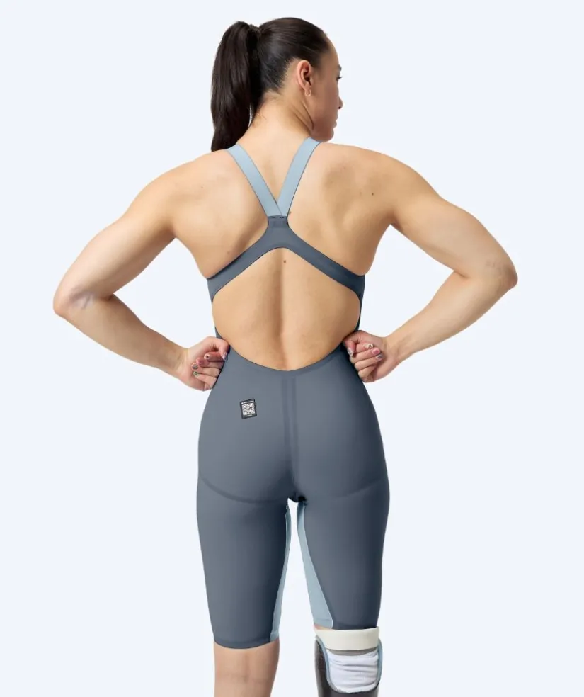 Hot Speedo konkurrence badedragt til damer - LZR Pure Valor 2.0 - Grå/gul