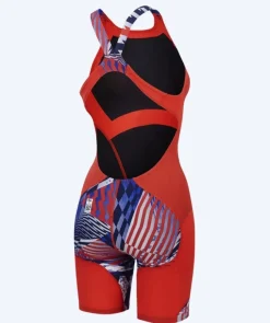 Sale Speedo konkurrence badedragt til piger - LZR Ignite - Rød/blå