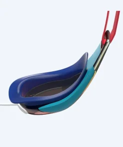 Discount Speedo konkurrence svømmebriller til børn (6-14) - Fastskin Hyper Elite Mirror - Rød/blå