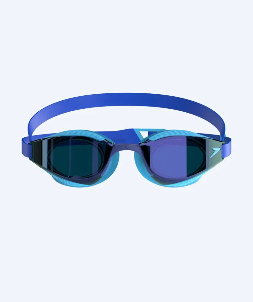 Online Speedo konkurrence svømmebriller til børn (6-14) - Fastskin Hyper Elite Mirror - Blå