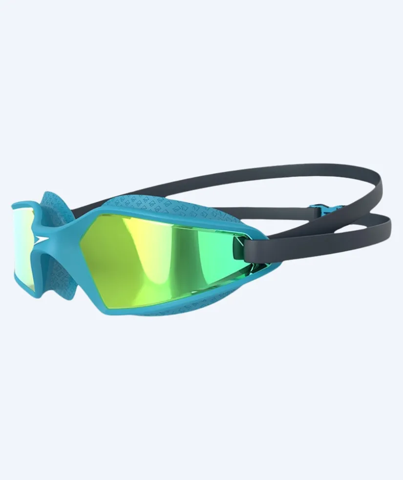 Outlet Speedo konkurrence svømmebriller til børn (6-14) - Hydropulse Mirror - Blå/gul