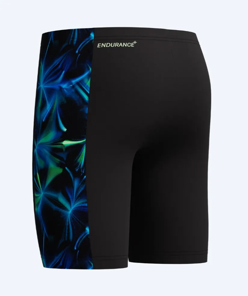 New Speedo lange badebukser til drenge - Print Panel - Sort/grøn