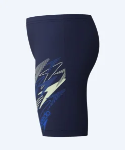 Discount Speedo lange badebukser til drenge - Medley Logo - Mørkeblå/blå