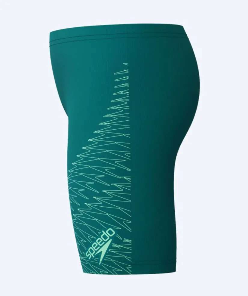 Hot Speedo lange badebukser til drenge - Medley Logo - Grøn