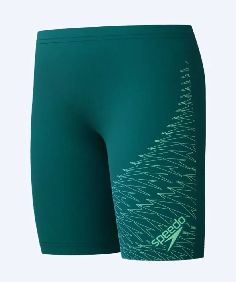 Hot Speedo lange badebukser til drenge - Medley Logo - Grøn