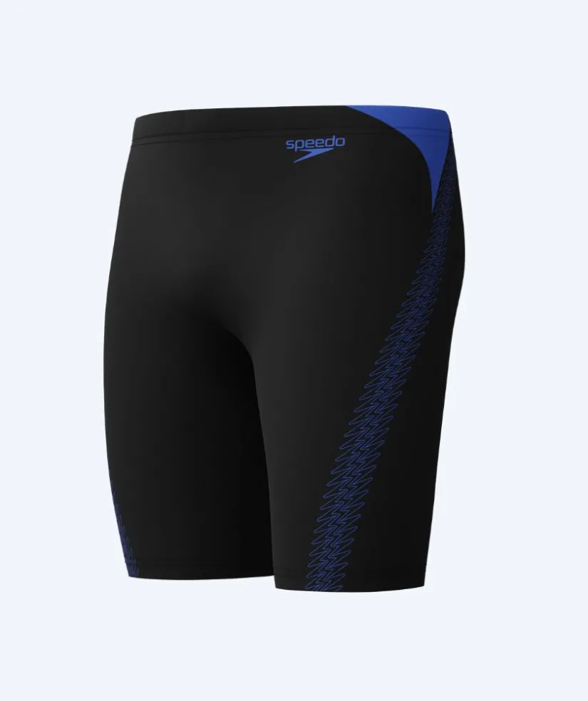 Speedo lange badebukser til mænd - Hyperboom Splice - Sort/mørkeblå