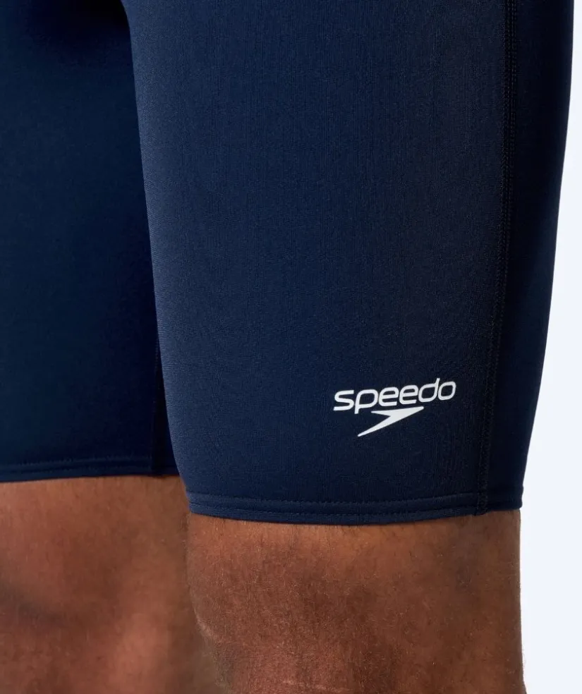 Clearance Speedo lange badebukser til mænd - Endurance Logo - Mørkeblå