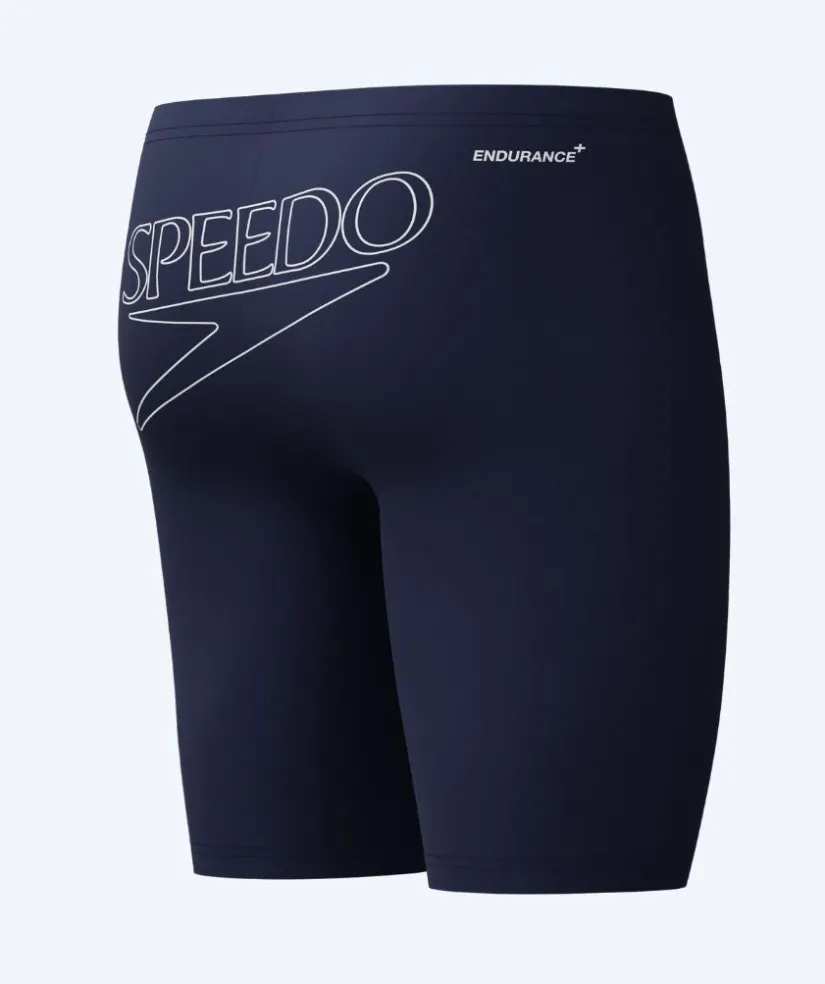 Clearance Speedo lange badebukser til mænd - Endurance Logo - Mørkeblå