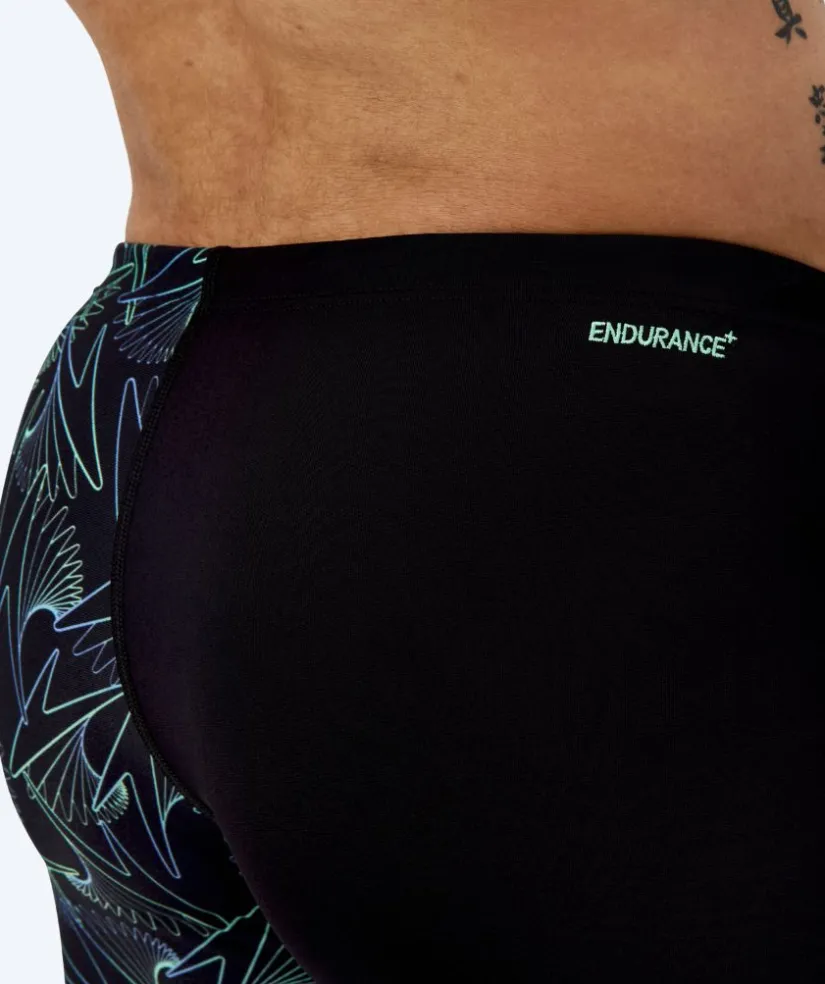 Sale Speedo lange badebukser til mænd - Hyperboom V-Cut - Sort/grøn