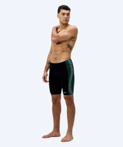 Best Speedo lange badebukser til mænd - Endurance Max Tech Pannel - Sort/grøn